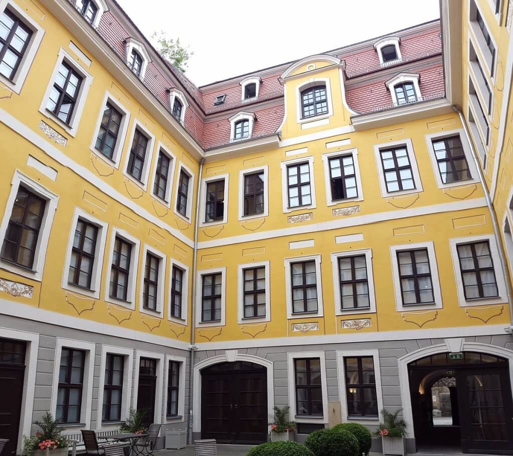 Außenansicht des Bachmuseums aus dem Innenhof