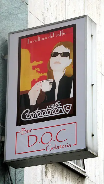 Aushängeschil des Bar& Cafes D.O.C