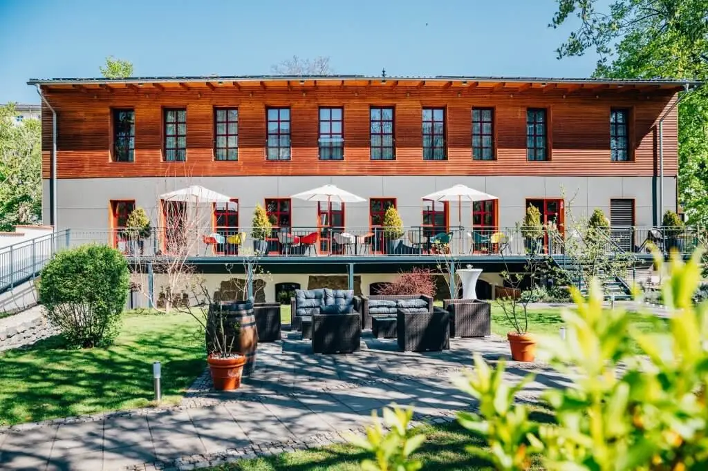 Außenansicht des Michaelis Hotels Leipzig