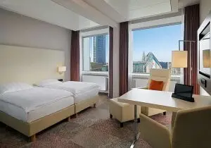 Doppelzimmer im Radisson Blu Leipzig
