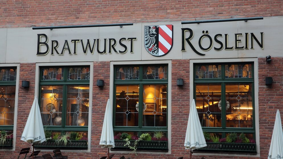 Außenansicht des Restaurants Bratwurst Röslein