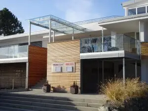 Außenansicht der Fassade des Restaurants Siedepunkt