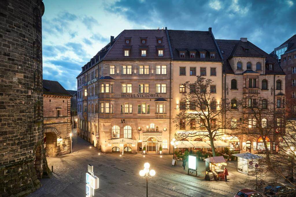 Blick auf das Hotel Victoria in der Nürnberger Altstadt