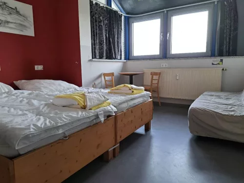 Mehrbettzimmer im Babelfish-Hostel