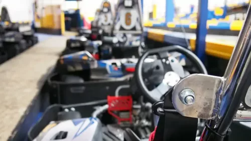 Nahaufnahme eines E-Karts