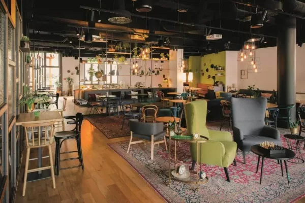 Lobby des Vienna House in Leipzig